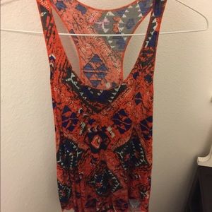 Tribal print tank